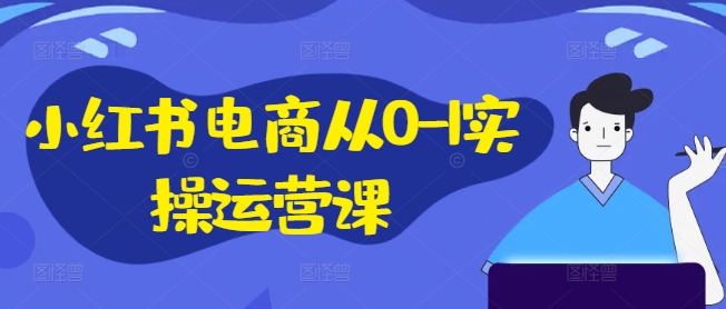 小红书电商从0-1实操运营课，小红书手机实操小红书/IP和私域课/小红书电商电脑实操板块等-腾渊网创