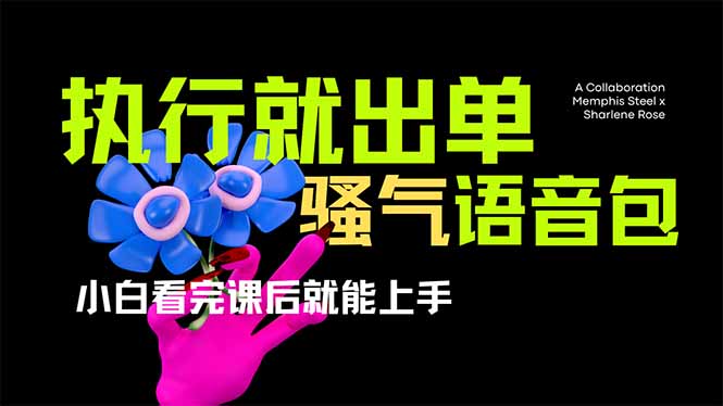 爆火全网的开车导航骚气语音包,只要执行就出单，小白看完课程就能实操...-腾渊网创