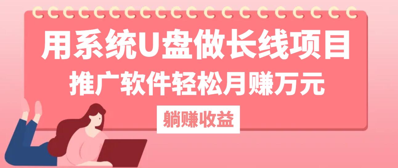 用系统U盘做长线项目，推广软件轻松月赚万元(附制作教程+软件-腾渊网创
