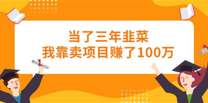 当了三年韭菜我靠卖项目赚了100万-腾渊网创