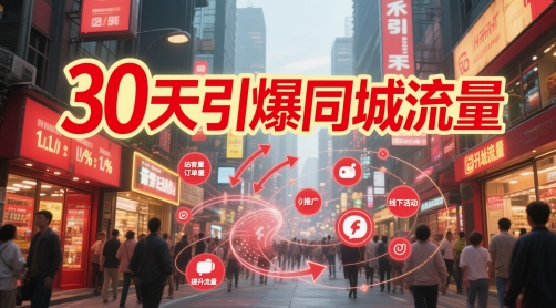 30天引爆同城流量：团购篇 认知篇 流量篇 来客篇 达人篇 老板人设IP篇 投流篇-腾渊论坛