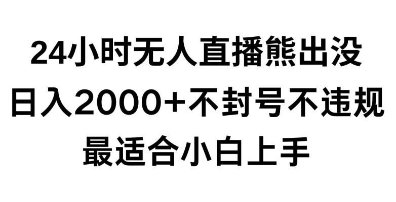 快手24小时无人直播熊出没，不封直播间，不违规，日入2000+，最适合小白上手，保姆式教学【揭秘】-腾渊论坛