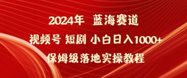 2024年视频号短剧新玩法小白日入1000+保姆级落地实操教程【揭秘】-腾渊网创