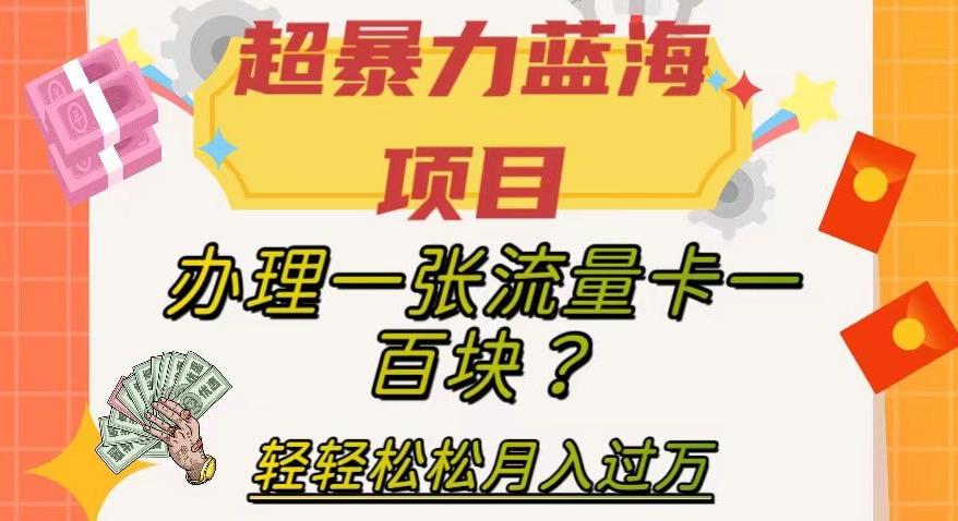 超暴力蓝海项目，办理一张流量卡一百块？轻轻松松月入过万，保姆级教程【揭秘】-腾渊论坛