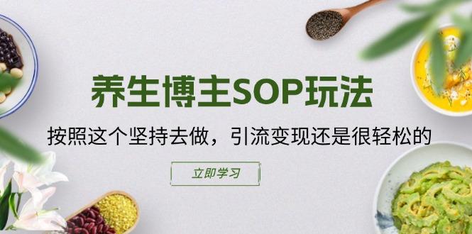 养生博主SOP玩法，按照这个坚持去做，引流变现还是很轻松的-腾渊网创